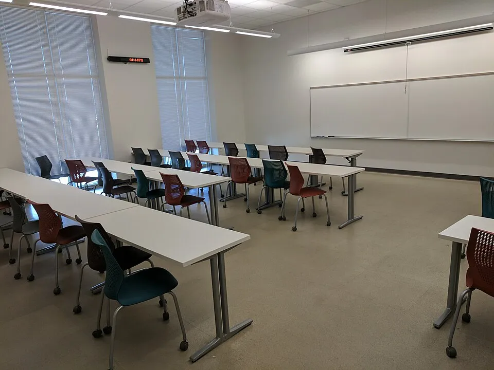 A classroom at Austin Community College’s Highland Campus.